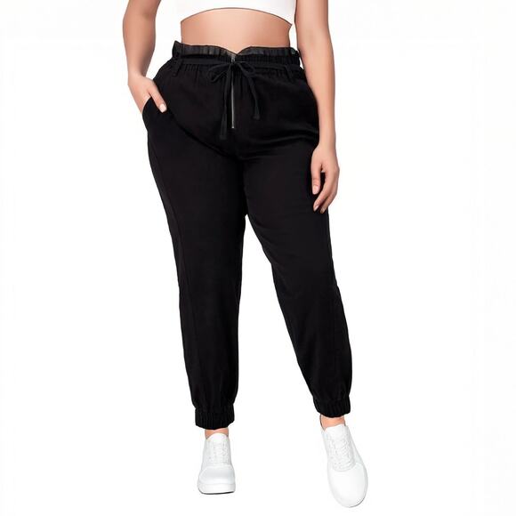 NWT Tinseltown Black Jogger Style Pants Sz 14 - Picture 1 of 13